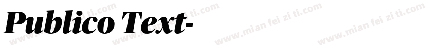 Publico Text字体转换